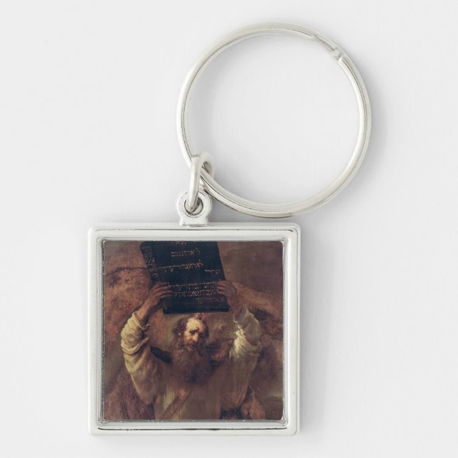 Moses Smashing the Tablets of the Law, 1659 Keychain (Front)