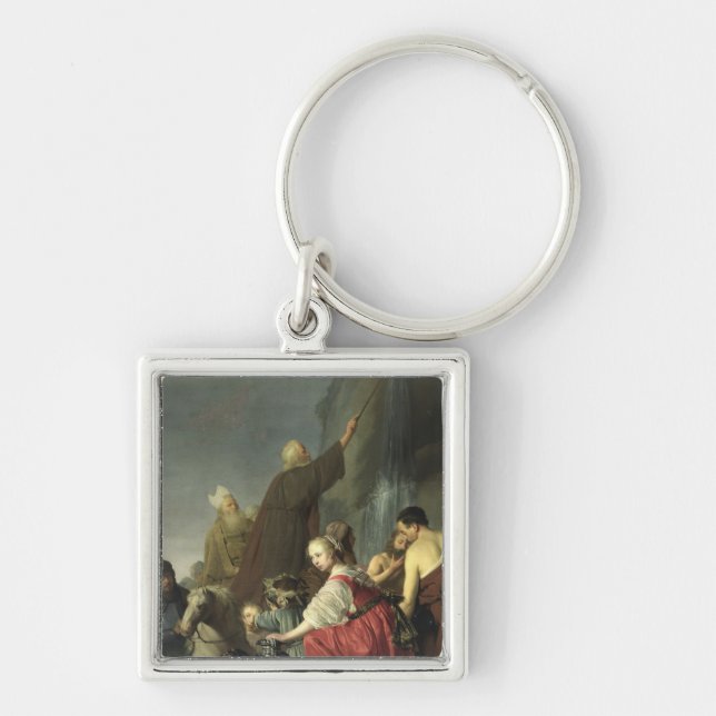 Moses Striking Water from the Rock Keychain (Front)