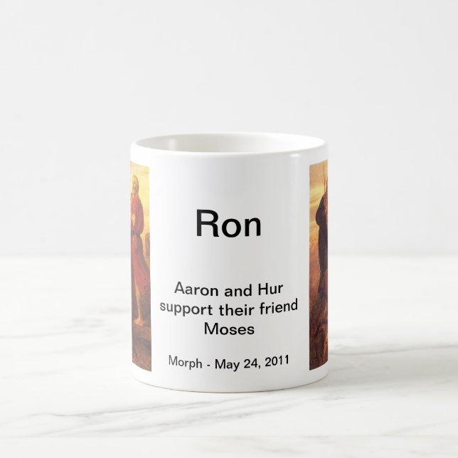 Moses supported by Aaron and Hur Coffee Mug (Center)