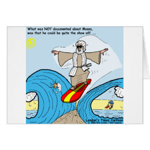 Moses Surfs Funny Cartoon Tees Gifts Collectibles Cards