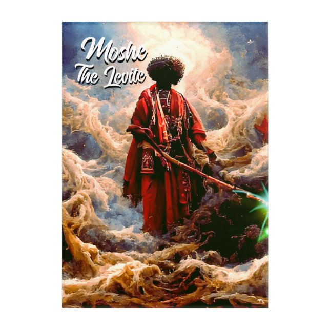 Moses Walking Through The Red Sea In Power T-Shirt Acrylic Print (Front)