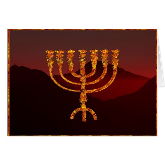 Moshe's Menora Cards (Front Horizontal)