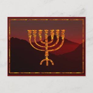 Moshe's Menorah Postcard
