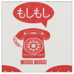 Moshi Moshi Japanese Language Telephone Fabric