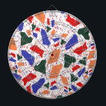 Mosiac Abstract Terrazzo Pattern Dart Board<br><div class="desc">Designed by Dream Big Digital Design</div>