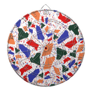 Mosiac Abstract Terrazzo Pattern Dart Board