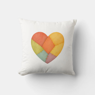 Mosiac Heart Throw Pillow
