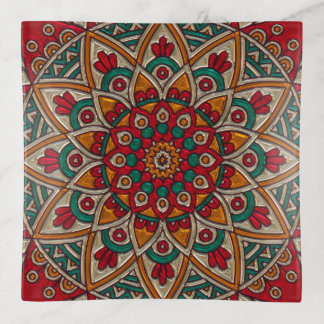 Mosiac Tile Patterned Trinket Tray