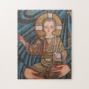 Mosic Of Baby Jesus Jigsaw Puzzle