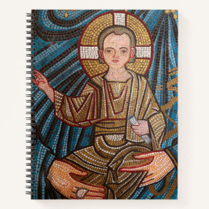 Mosic Of Baby Jesus Notebook