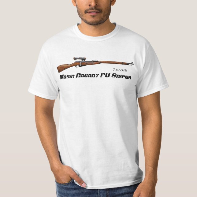 Mosin Nagant PU Sniper ww2 T Shirt (Front)