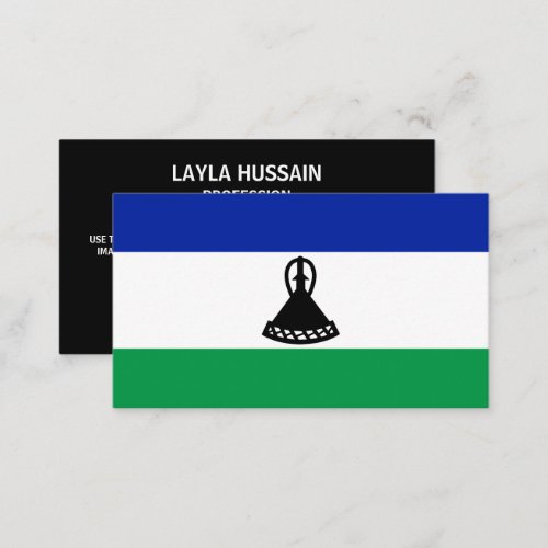 Mosotho Flag Flag of Lesotho Business Card