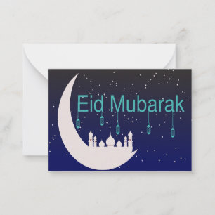 Mosque Above The Moon Note Card