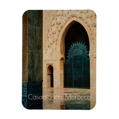 Mosque after the Rain Casablanca Morocco Magnet