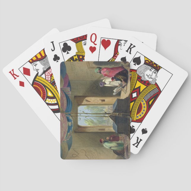 Mosque and Tomb of the Emperor Sooltaun Mahmood of Poker Cards (Back)