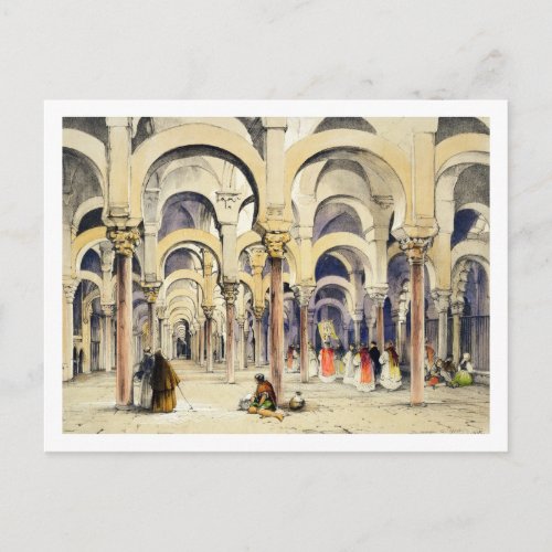 Mosque at Cordoba from Sketches of Spain engra Postcard