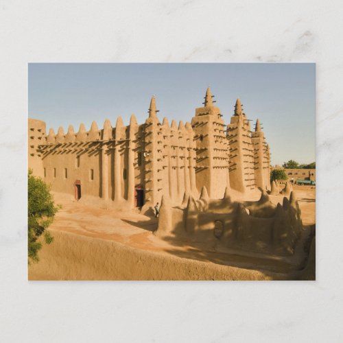Mosque at Djenne a classic example of Postcard