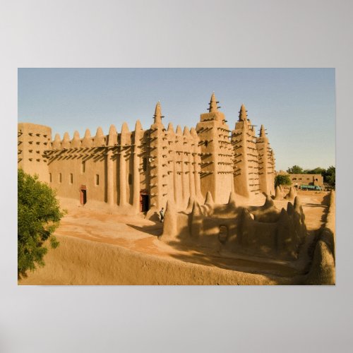 Mosque at Djenne a classic example of Poster