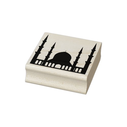 mosque building art stamp 