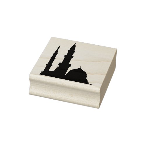 mosque building art stamp 