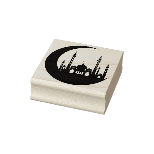 mosque building art stamp