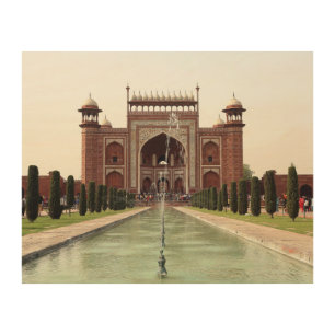 Mosque Building Wood Wall Art