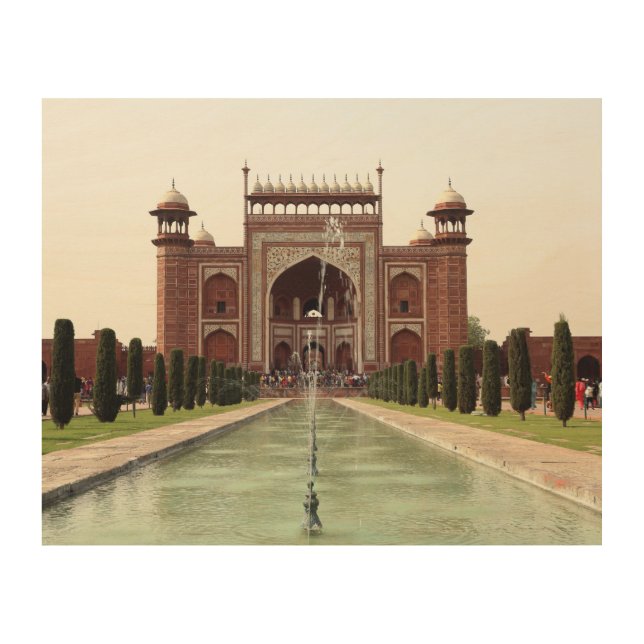 Mosque Building  Wood Wall Art (Front)