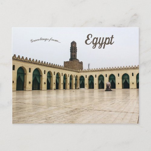 Mosque of al_Hakim Cairo Egypt Postcard