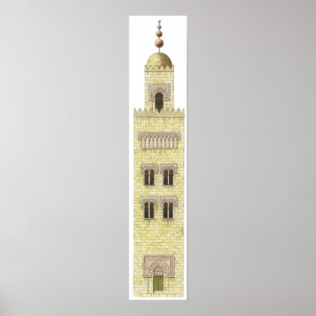Mosque of Cordoba Spain. 10th century minaret. Poster (Front)