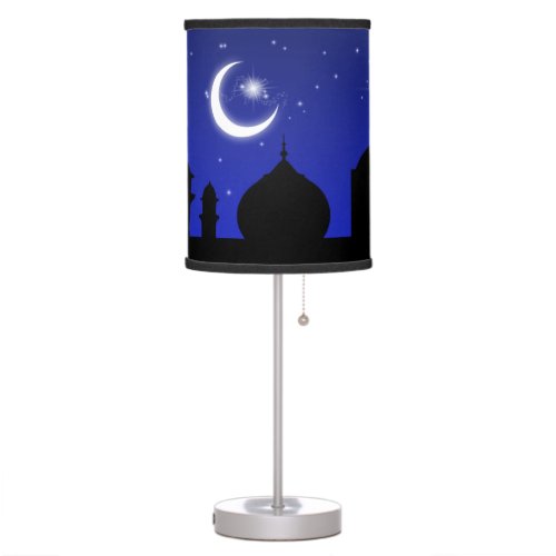 Mosque Silhouette at Night _ Table Lamp