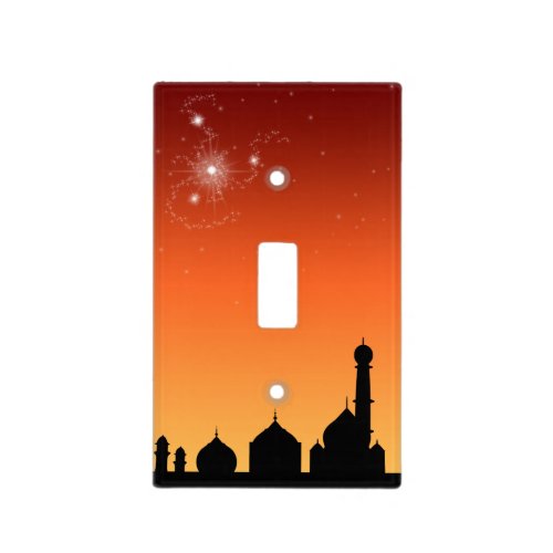 Mosque Silhouette Evening Sky _ Light Switch Cover
