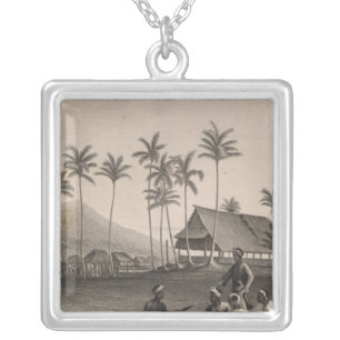 Mosque, Sooloo, Philippines Silver Plated Necklace