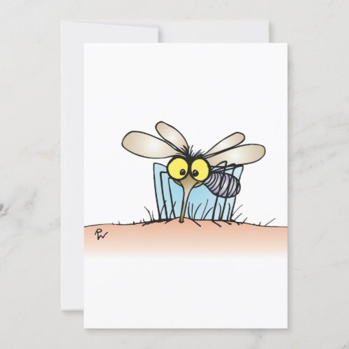 Mosquito Biting An Arm Invitations