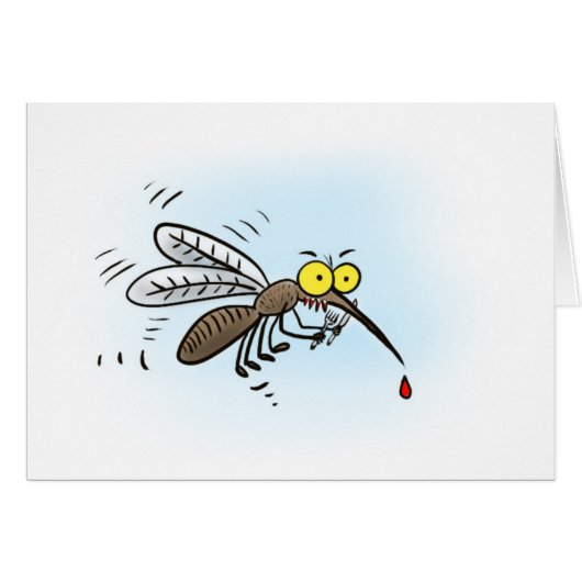 Mosquito cartoon cards (Front Horizontal)