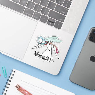 Mosquito cartoon mosquito sticker