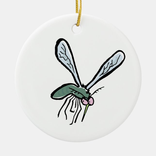 mosquito ceramic ornament (Front)