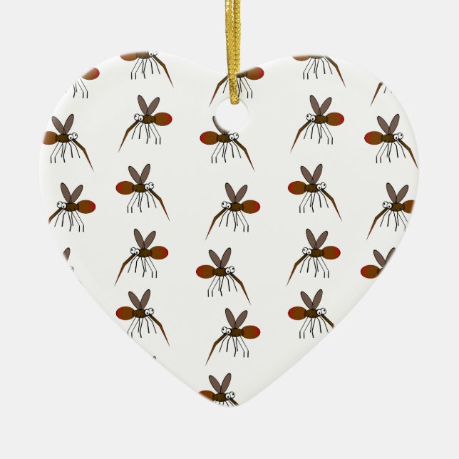 Mosquito Ceramic Ornament (Front)