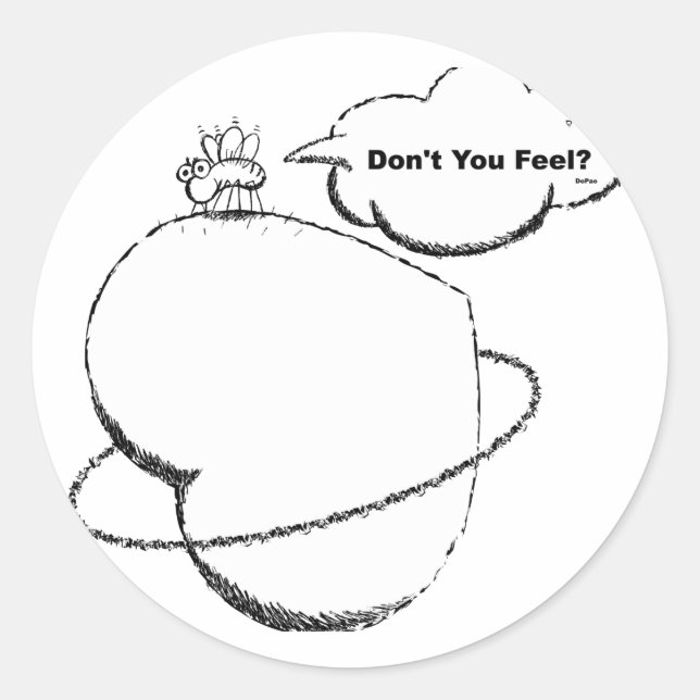 Mosquito Classic Round Sticker (Front)