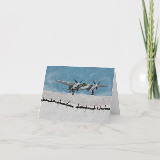 Mosquito Fighter Winter Landing. Card (Front)