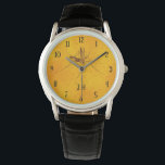 Mosquito in Amber Sap Fossil Replica Monogrammed Watch<br><div class="desc">Every time you look at this cool mosquito in amber design, you'll imagine that you're a scientist about to extract dinosaur DNA. Inspired by movies with a Jurassic - period theme, this novelty artwork includes a fake (isolated photo) replica of a mosquito fossilized in an amber background. (The amber is...</div>