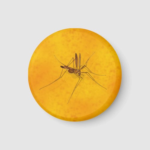 Mosquito in Amber Sap Fossil Replica Prehistoric Magnet