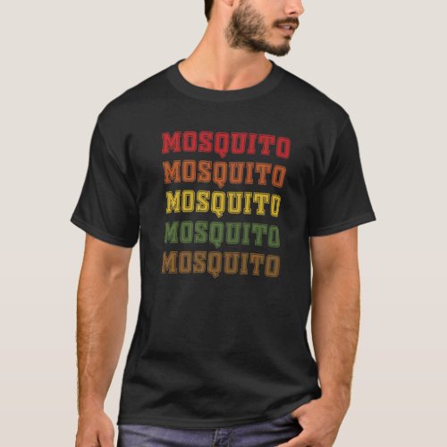 Mosquito Lettering Midge Costume Love Gnat T_Shirt