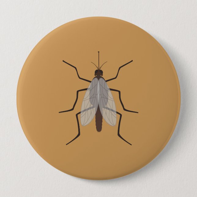 Mosquito Pinback Button (Front)