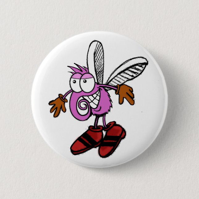 Mosquito Pinback Button (Front)