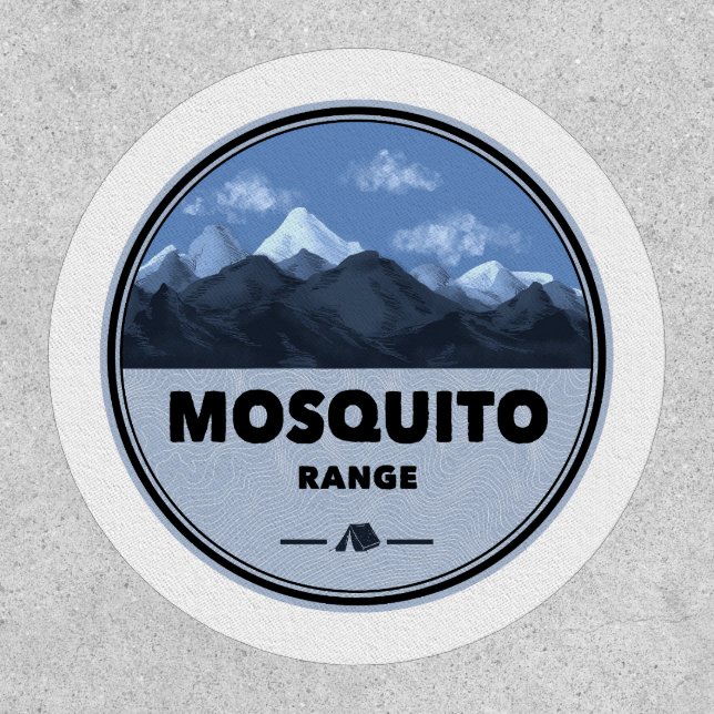 Mosquito Range Colorado Camping Patch (Front)