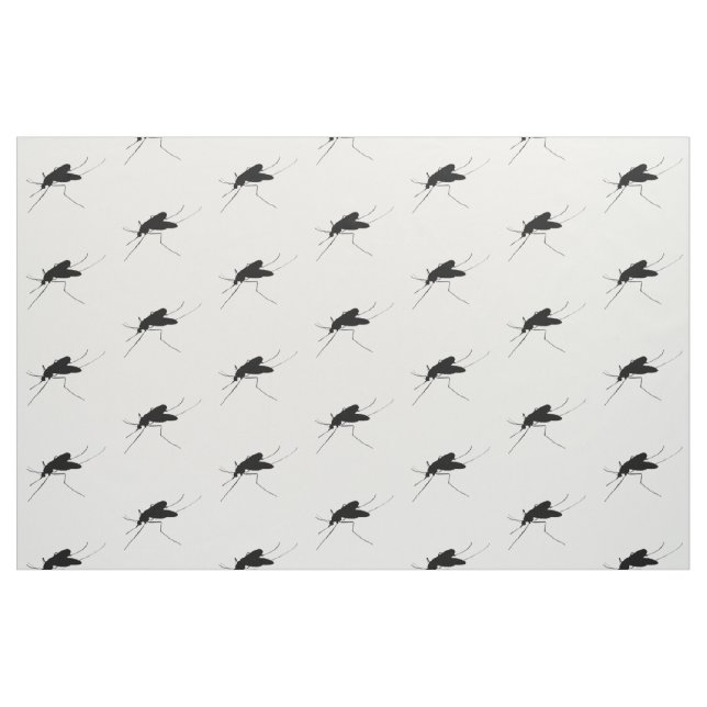 Mosquito Silhouette Nuisance insect/bug pest Fabric (Fat Quarter)