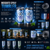 Mosquito Spray Tumbler Wrap Design | 