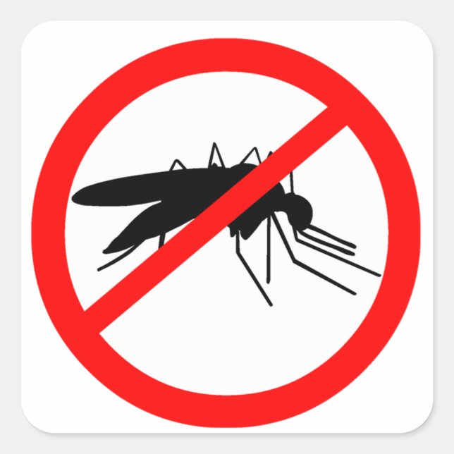 Mosquito Square Sticker (Front)