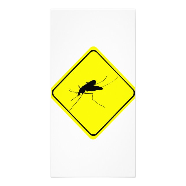 Mosquito Warning Sign Nuisance insect/bug pest Card (Front)