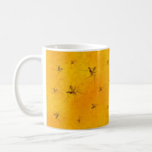 Mosquitoes in Amber Sap Fossil Replica Prehistoric Coffee Mug